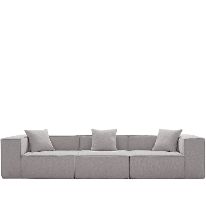 Modern cotton-linen fabric 4.5 seater sofa block detail 6.