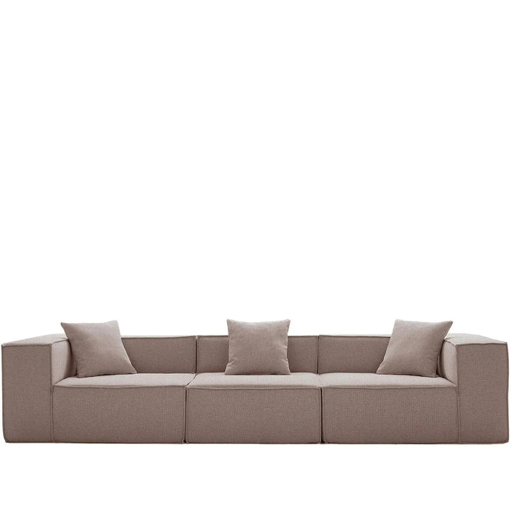 Modern cotton-linen fabric 4.5 seater sofa block detail 8.