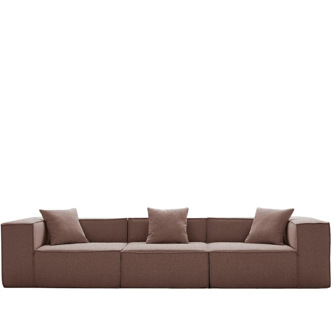 Modern cotton-linen fabric 4.5 seater sofa block detail 10.