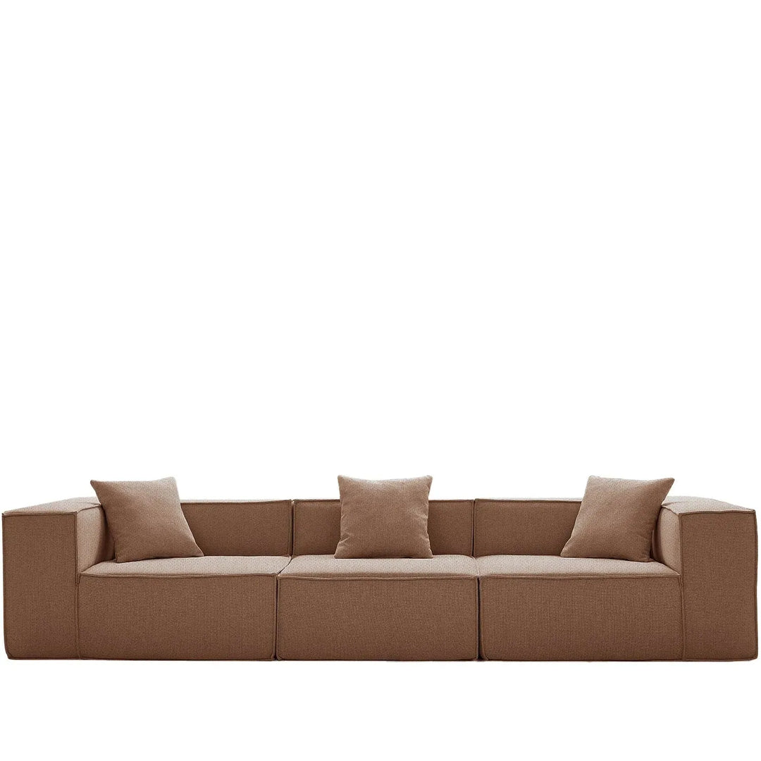 Modern cotton-linen fabric 4.5 seater sofa block detail 11.