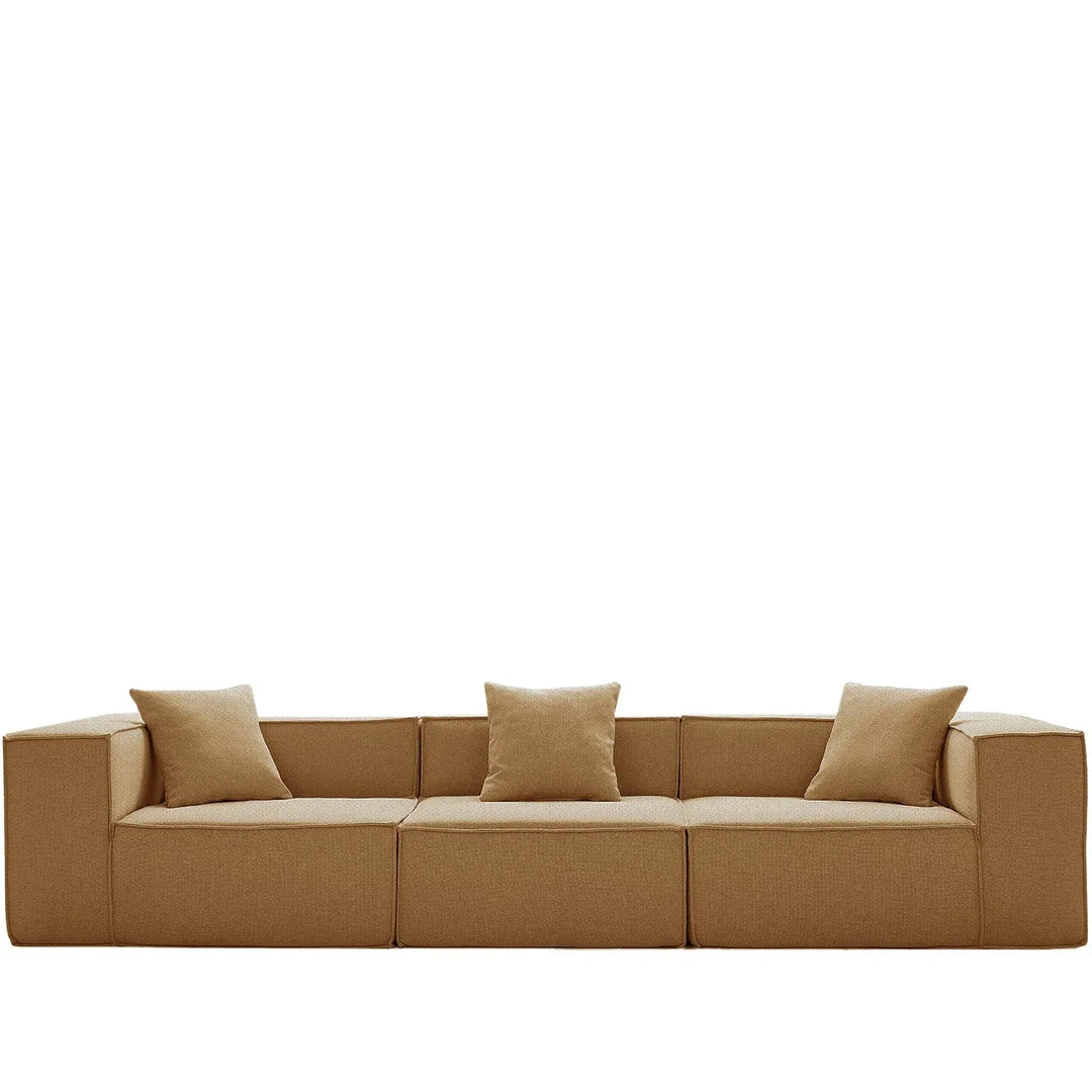 Modern cotton-linen fabric 4.5 seater sofa block detail 12.