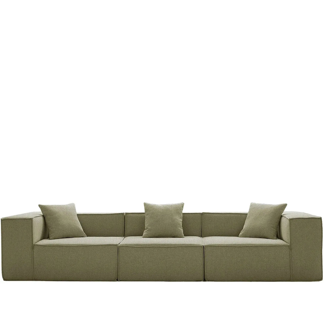 Modern cotton-linen fabric 4.5 seater sofa block detail 14.