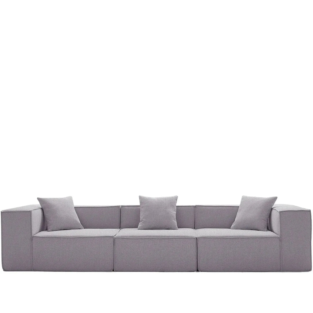 Modern cotton-linen fabric 4.5 seater sofa block detail 17.