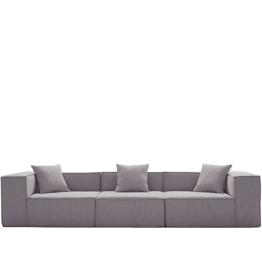 Modern cotton-linen fabric 4.5 seater sofa block detail 18.