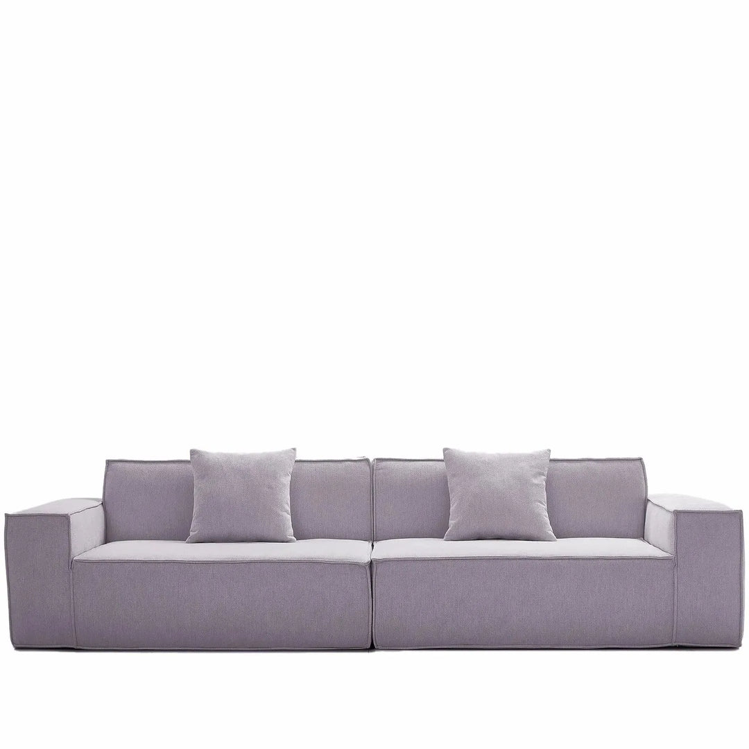 Modern cotton-linen fabric 4.5 seater sofa press detail 15.