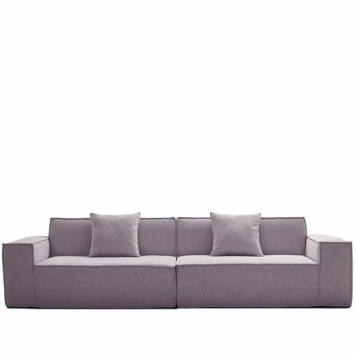 Modern cotton-linen fabric 4.5 seater sofa press detail 16.