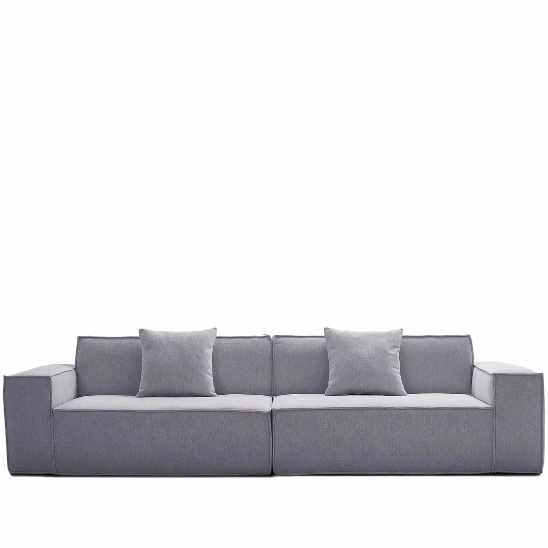 Modern cotton-linen fabric 4.5 seater sofa press detail 17.