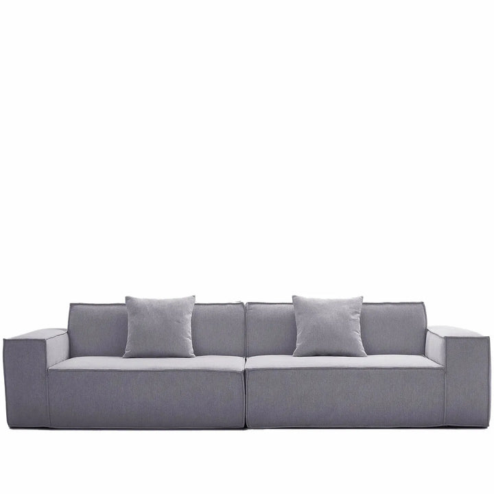 Modern cotton-linen fabric 4.5 seater sofa press detail 17.