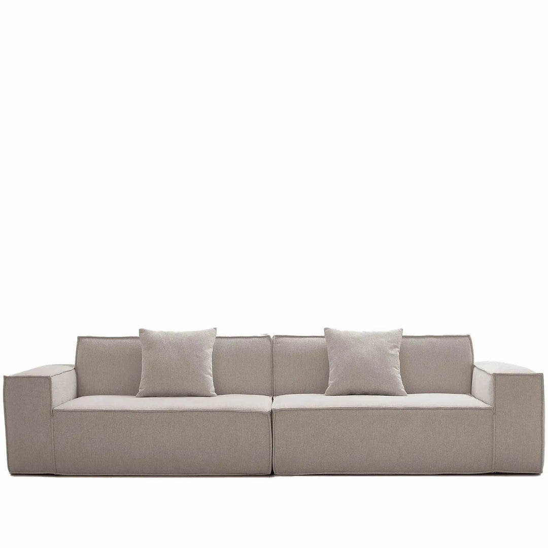 Modern cotton-linen fabric 4.5 seater sofa press detail 4.