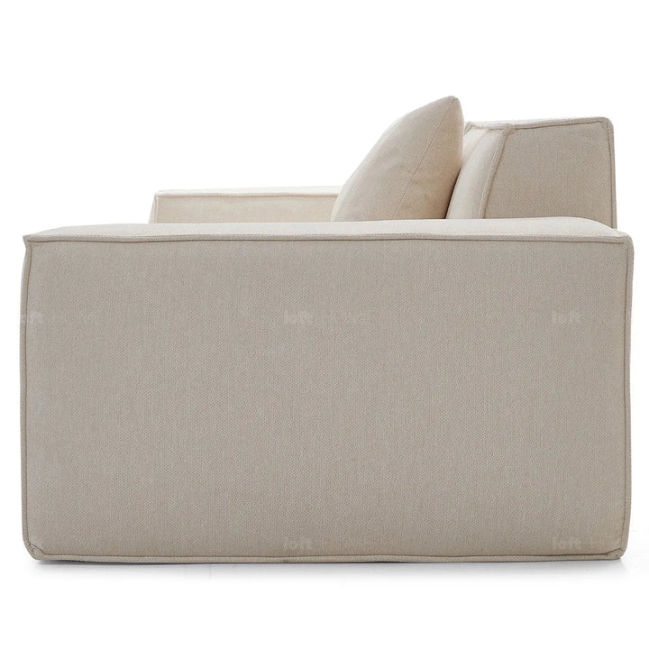 Modern cotton-linen fabric 4.5 seater sofa press detail 1.