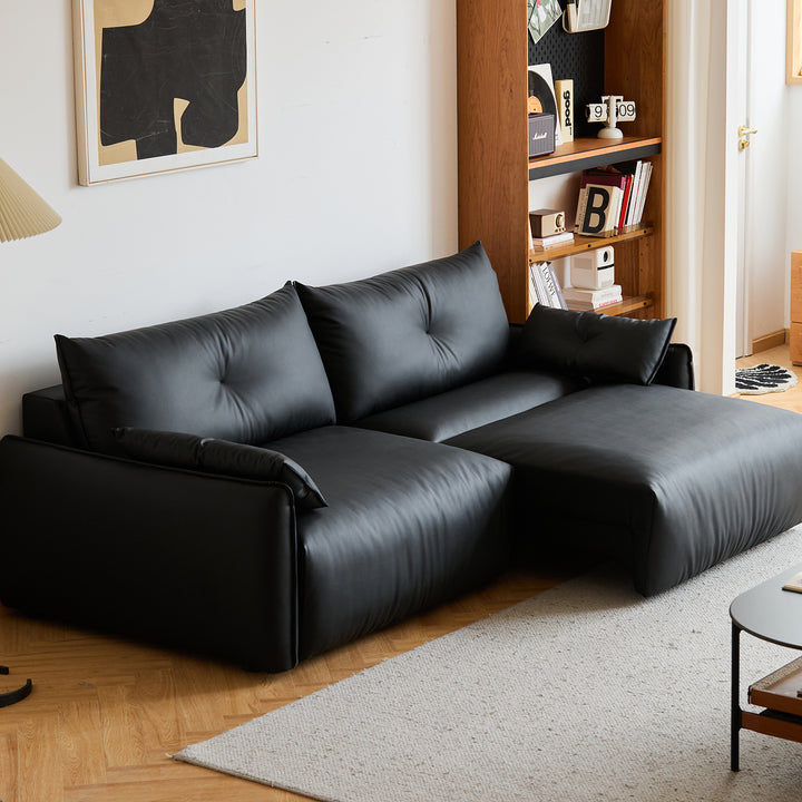 Modern genuine leather electric recliner 3 seater sofa evena primary product view.