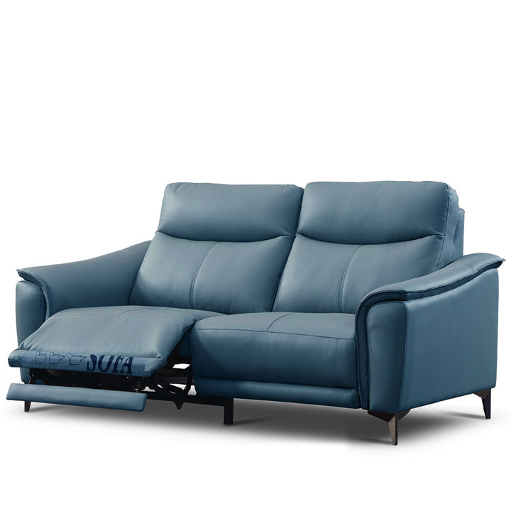 Modern genuine leather electric recliner sofa 2 seater carlos conceptual design.