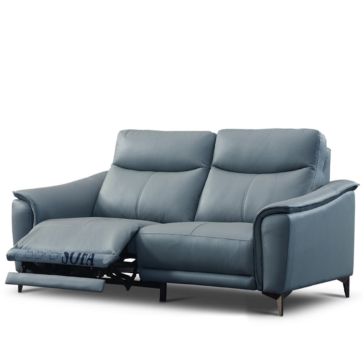 Modern genuine leather electric recliner sofa 2 seater carlos situational feels.