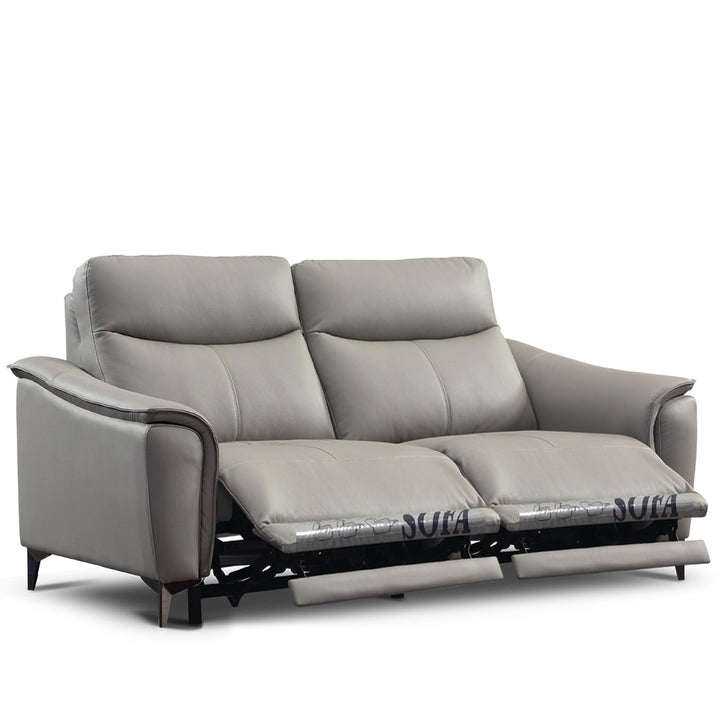 Modern genuine leather electric recliner sofa 2 seater carlos detail 1.