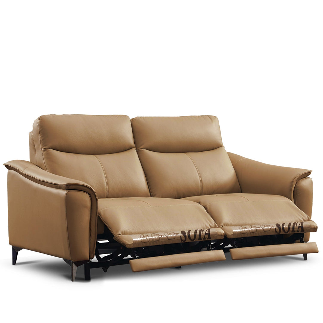 Modern genuine leather electric recliner sofa 2 seater carlos detail 2.