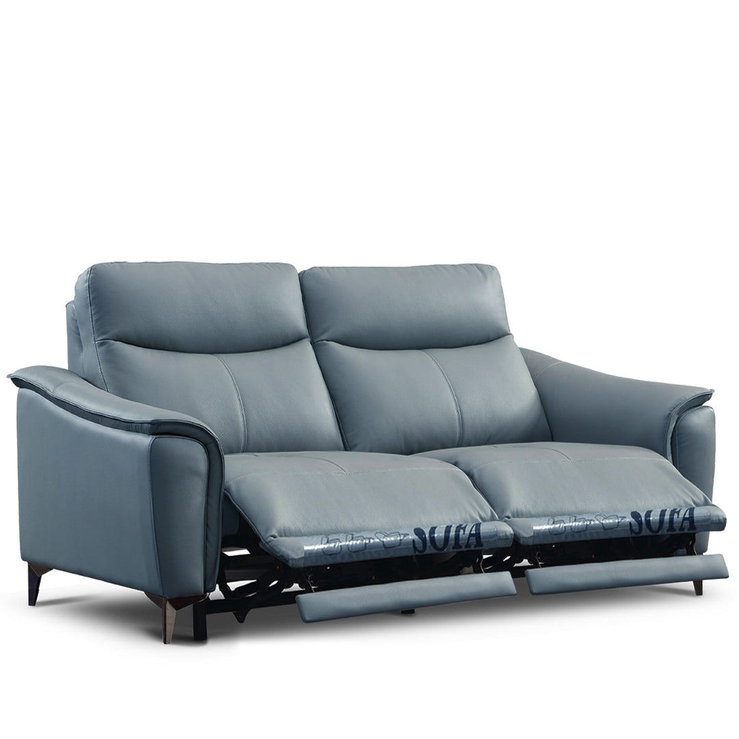 Modern genuine leather electric recliner sofa 2 seater carlos detail 4.