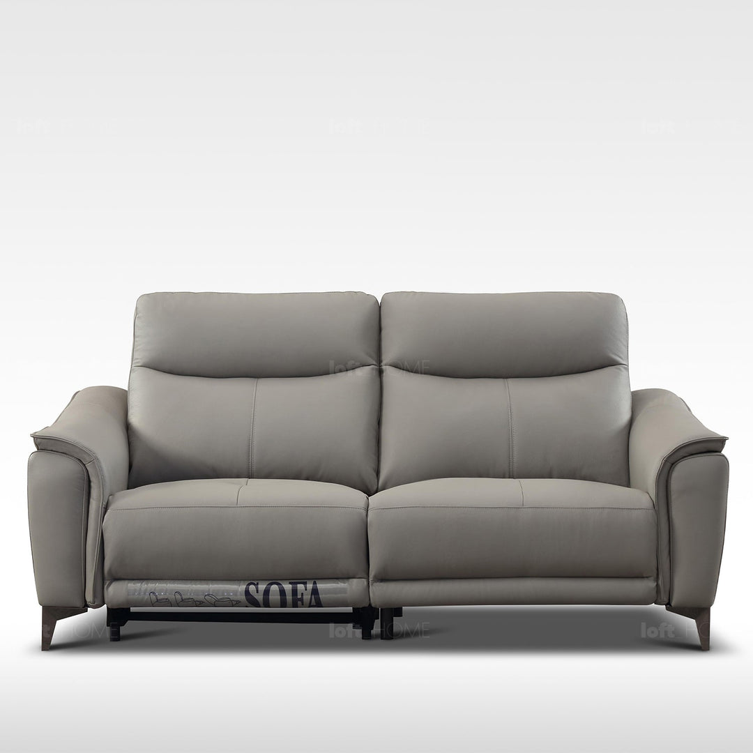 Modern genuine leather electric recliner sofa 2 seater carlos material variants.