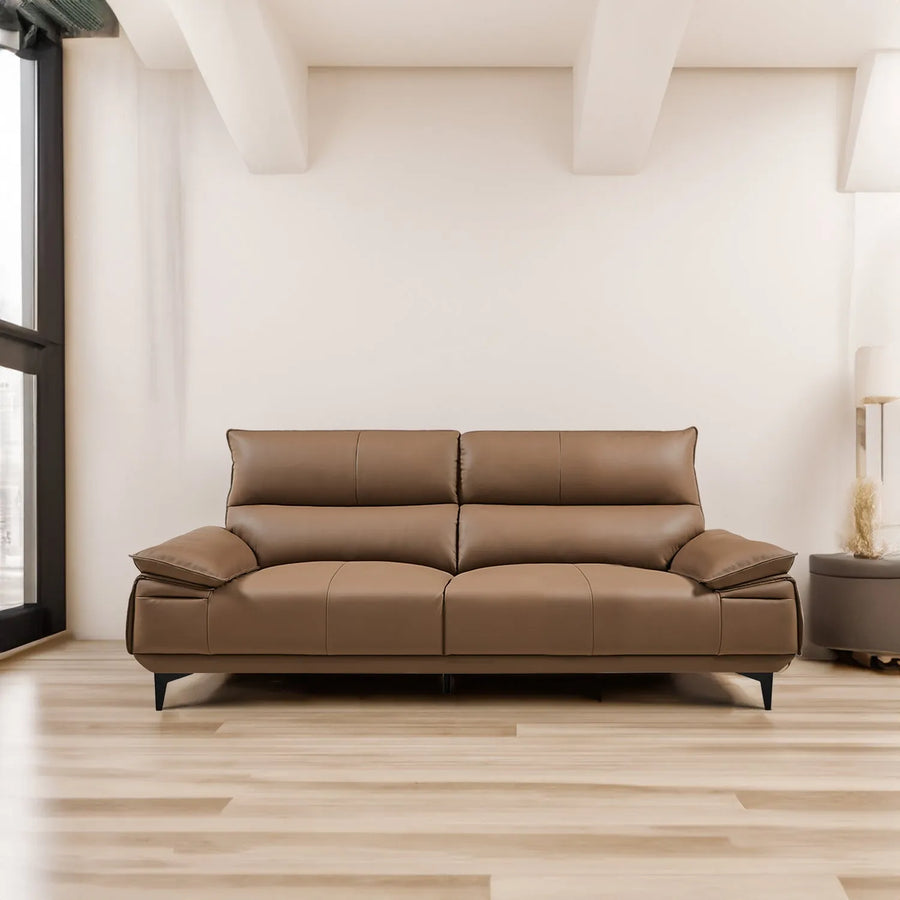 Modern genuine leather sofa 2 seater kuka primary product view.