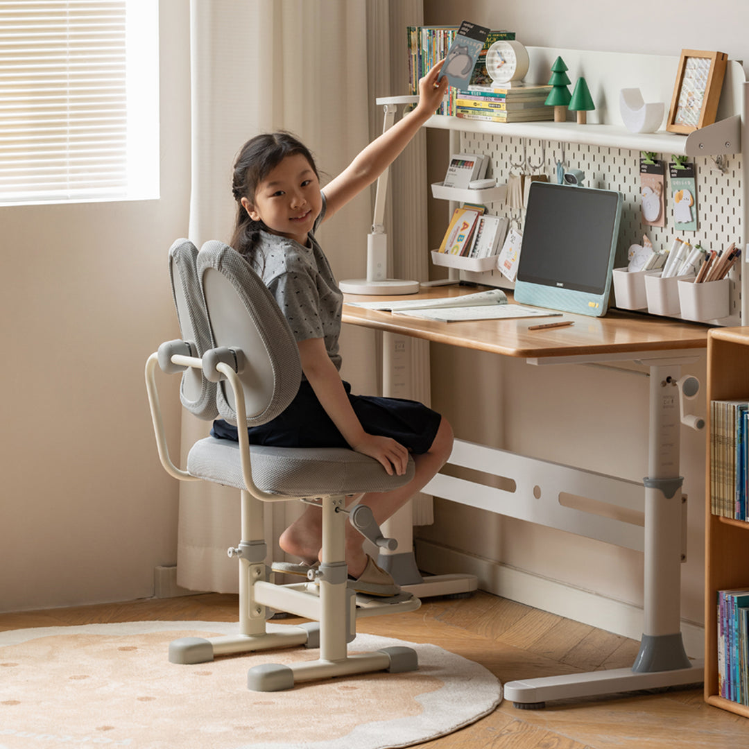 Modern mesh ergonomic kids study chair ergokid primary product view.