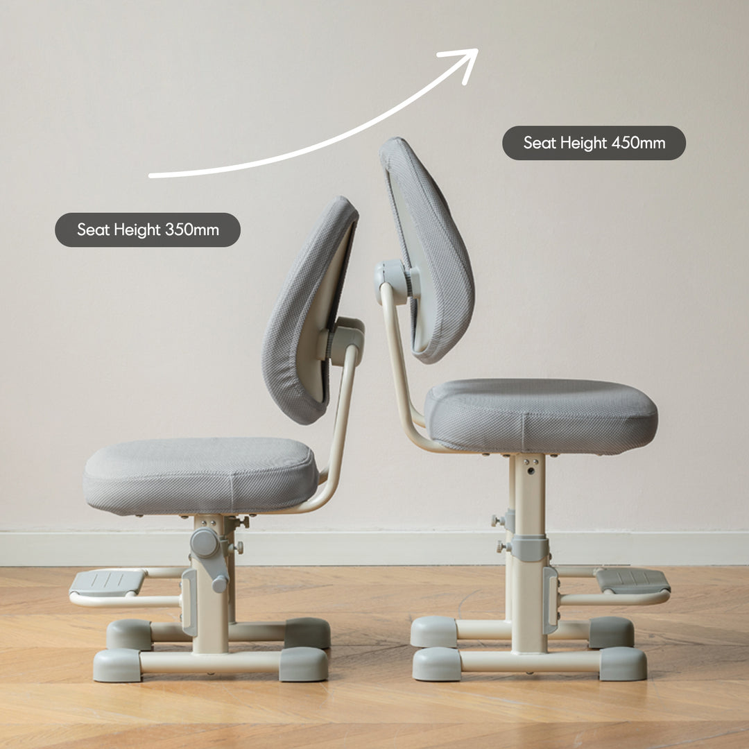 Modern mesh ergonomic kids study chair ergokid in details.