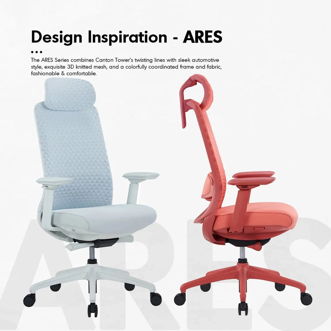 Modern mesh ergonomic office chair ares high material variants.