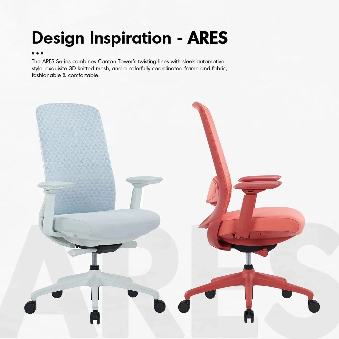 Modern mesh ergonomic office chair ares in details.