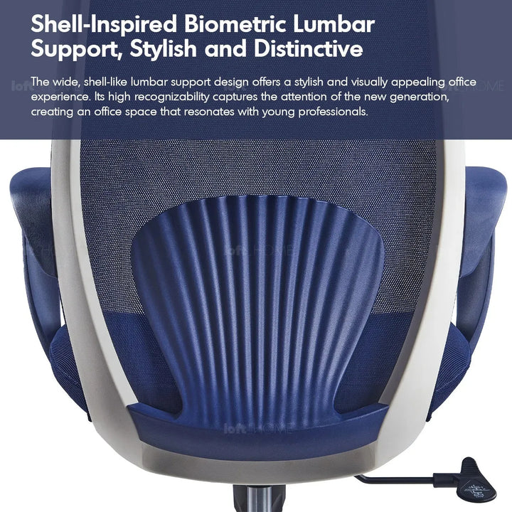 Modern mesh ergonomic office chair conch environmental situation.