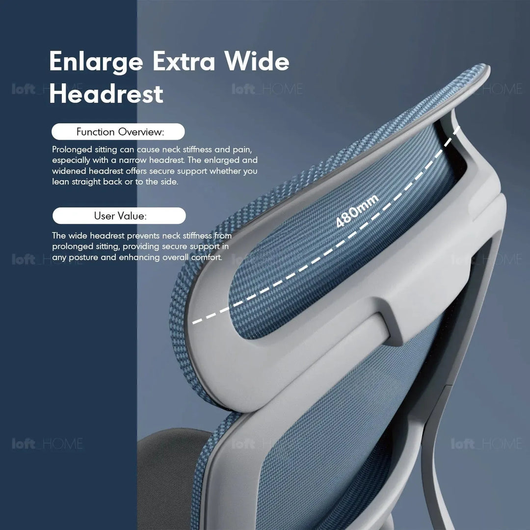 Modern mesh ergonomic office chair curve environmental situation.