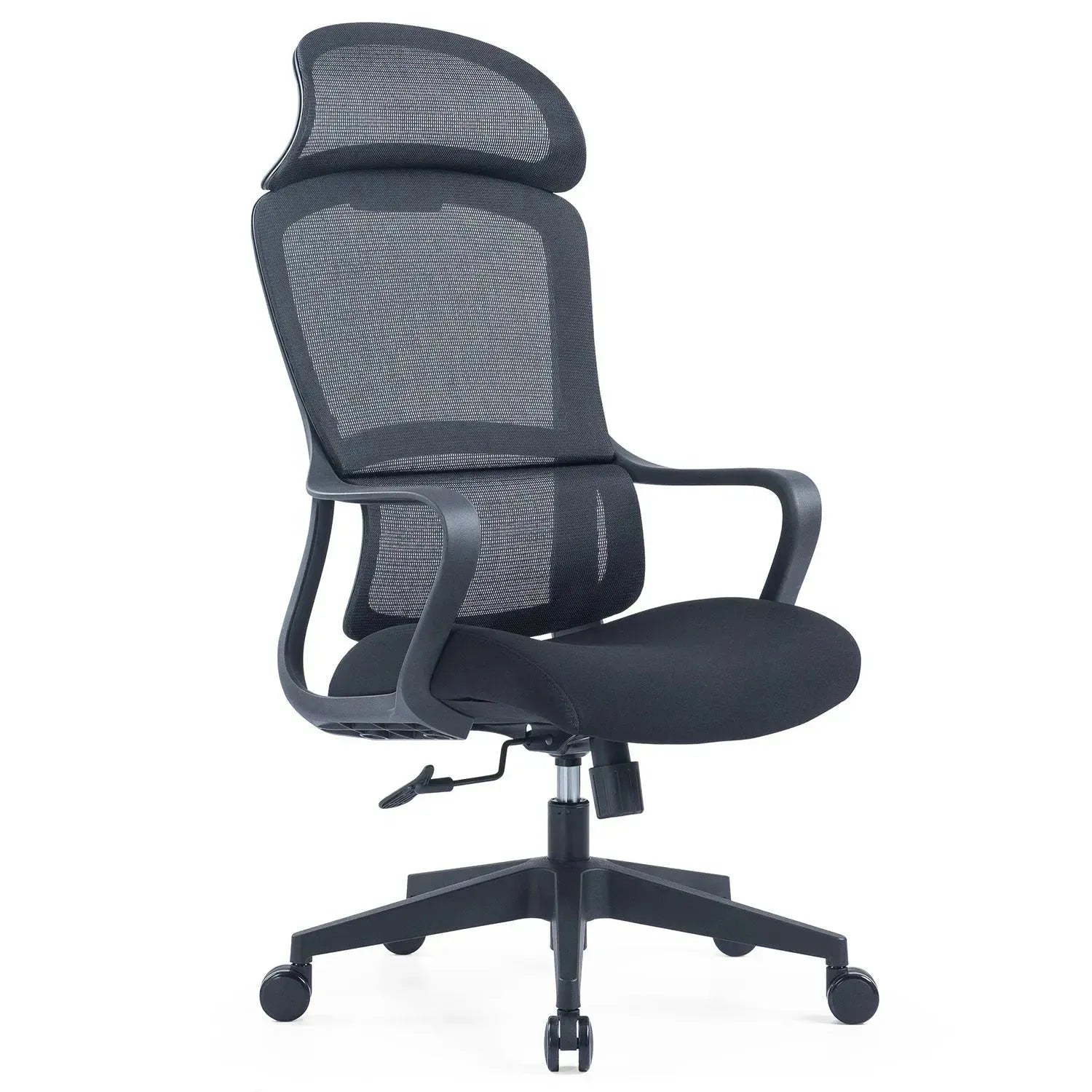 Modern Mesh Ergonomic Office Chair With Headrest CURVE LOFT HOME