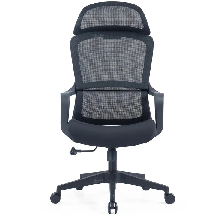 Modern mesh ergonomic office chair with headrest curve detail 13.