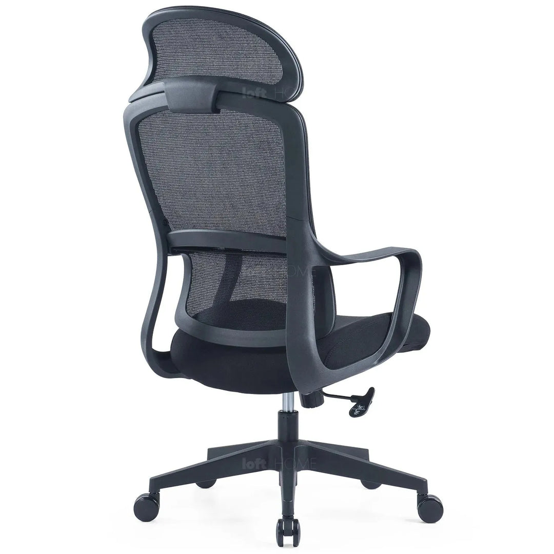 Modern mesh ergonomic office chair with headrest curve detail 15.