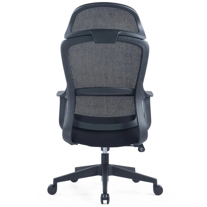 Modern mesh ergonomic office chair with headrest curve detail 17.