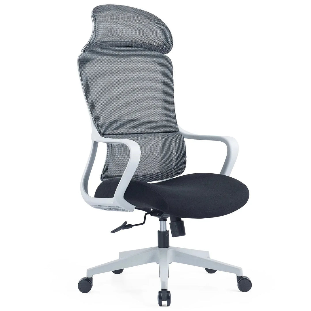 Modern mesh ergonomic office chair with headrest curve detail 19.