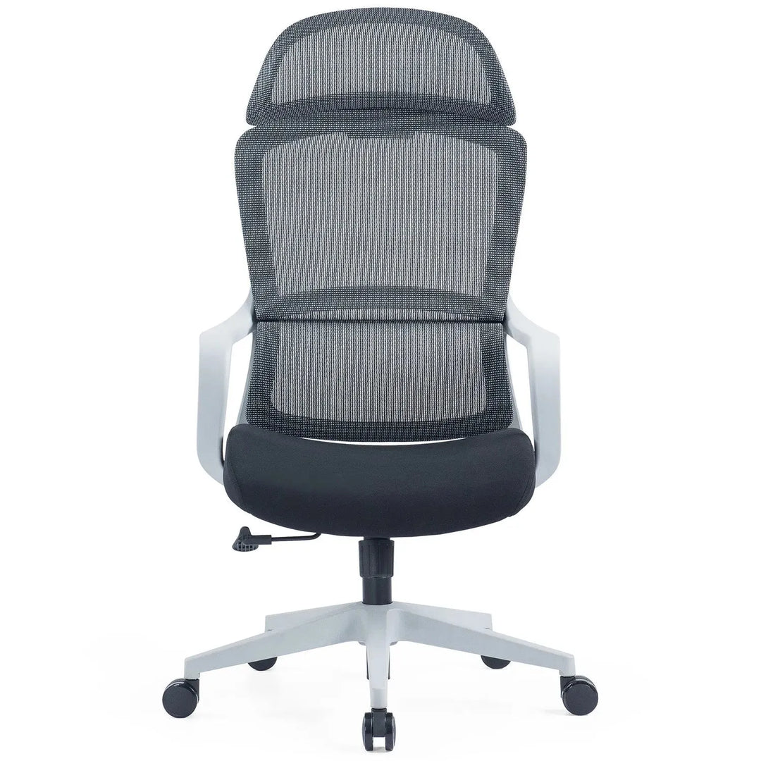 Modern mesh ergonomic office chair with headrest curve detail 20.