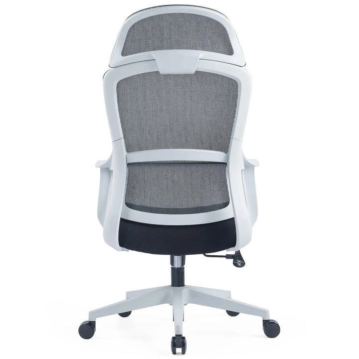 Modern mesh ergonomic office chair with headrest curve detail 22.