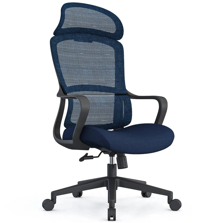 Modern mesh ergonomic office chair with headrest curve detail 26.