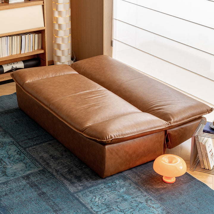 Modern microfiber leather 2 seater sofa bed sailboat environmental situation.