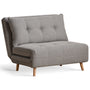 Modern Mixed Weave Fabric 1 Seater Sofa Bed AERO