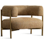 Industrial Mixed Weave Fabric 1 Seater Sofa CINI
