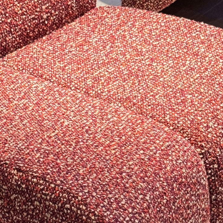 Modern Mixed Weave Fabric 1 Seater Sofa MID