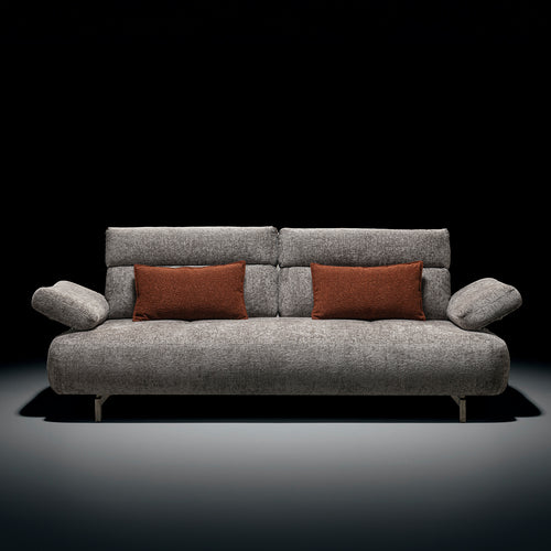 Modern Mixed Weave Fabric 3 Seater Sofa FLIP Good to Know Preview-1
