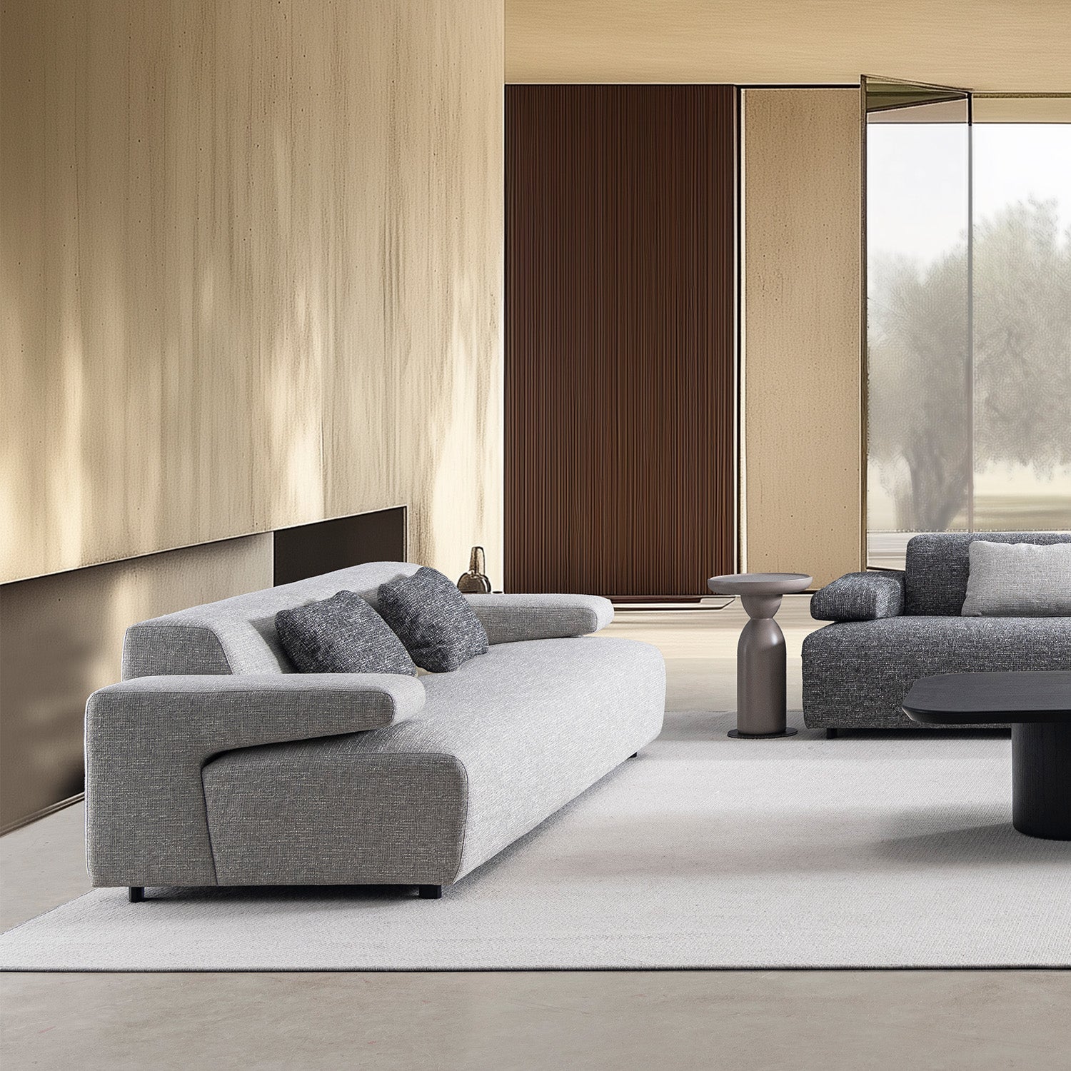 Modern Mixed Weave Fabric 3 Seater Sofa TORO – LOFT HOME
