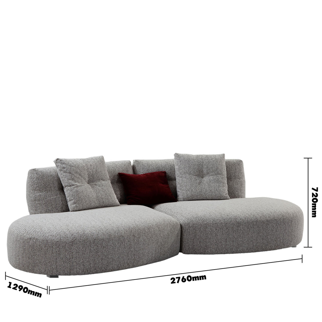 Modern Mixed Weave Fabric 4.5 Seater Sofa DISCO