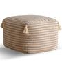Modern Mixed Weave Fabric Ottoman BEANIE