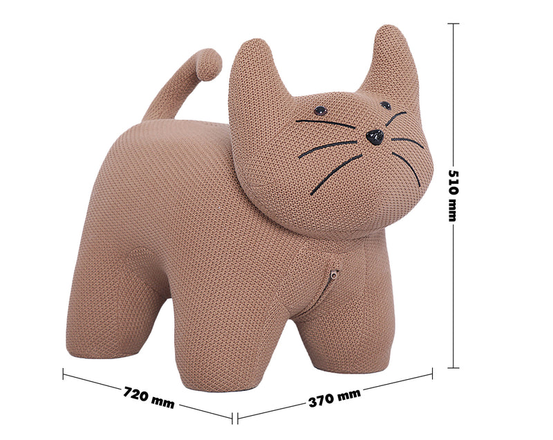 Bauhaus Mixed Weave Fabric Ottoman Decoration CAT Size Chart