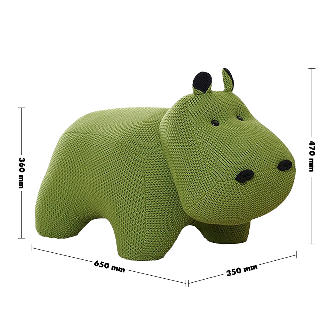 Modern mixed weave fabric ottoman decoration hippo size charts.