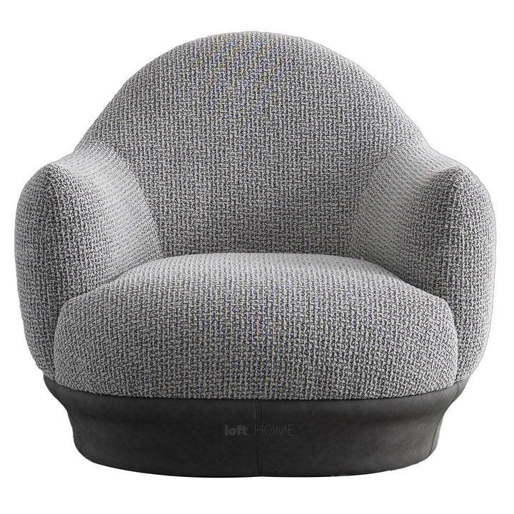 Modern mixed weave revolving 1 seater sofa twigg color swatches.