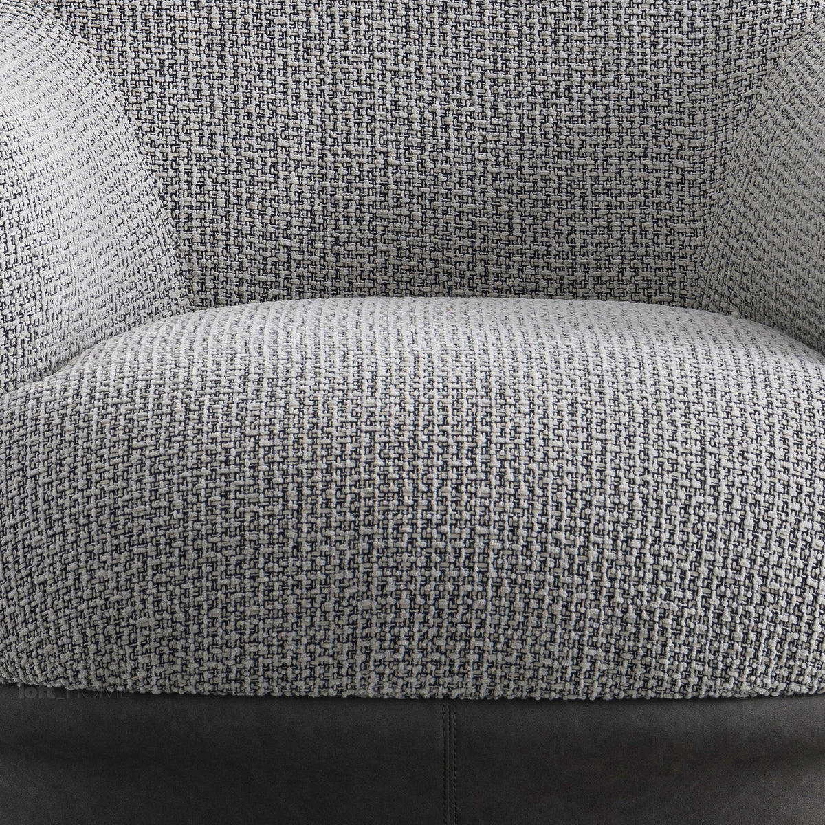 Modern mixed weave revolving 1 seater sofa twigg in real life style.