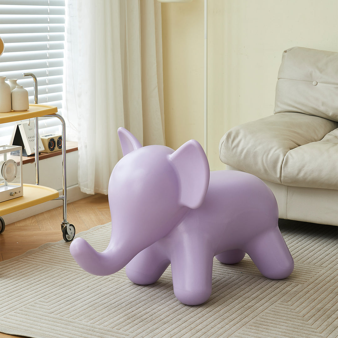 Modern plastic decor elephant layered structure.