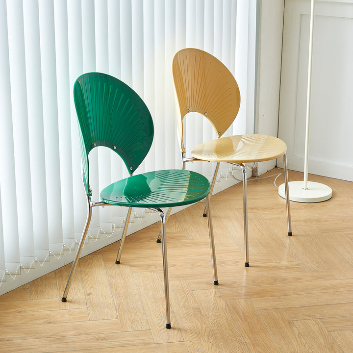 Modern plastic dining chair apollo situational feels.